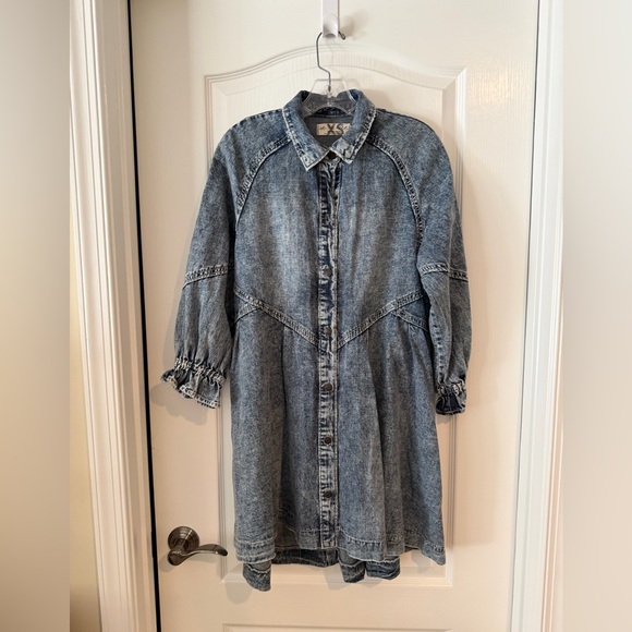 We The Free Hannah Denim Dress - Size Extra Small Excellent Condition - Picture 6 of 7